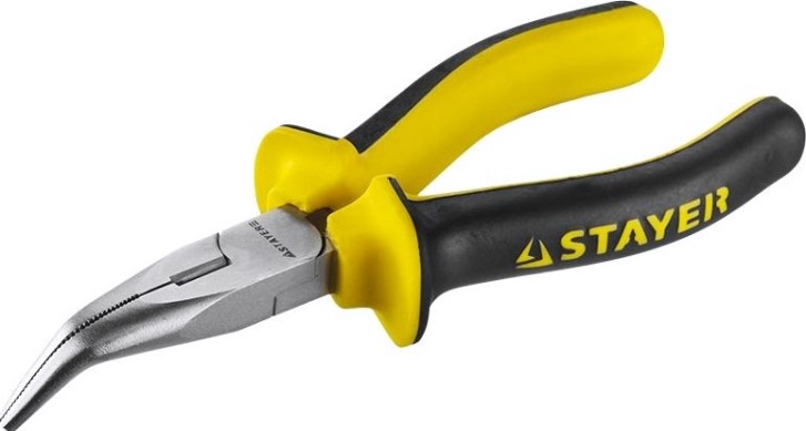 Длинногубцы STAYER HERCULES изогнутые professional 2203-4-16, 160мм [2203-4-16_z02]