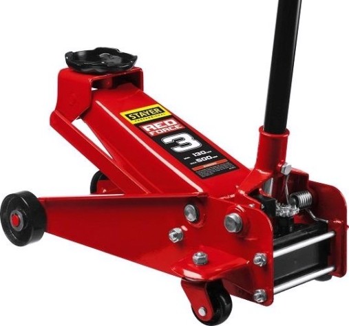 Домкрат подкатной STAYER F-30 3т 130-500мм с высоким подъемом для сто, red force [43150-3]