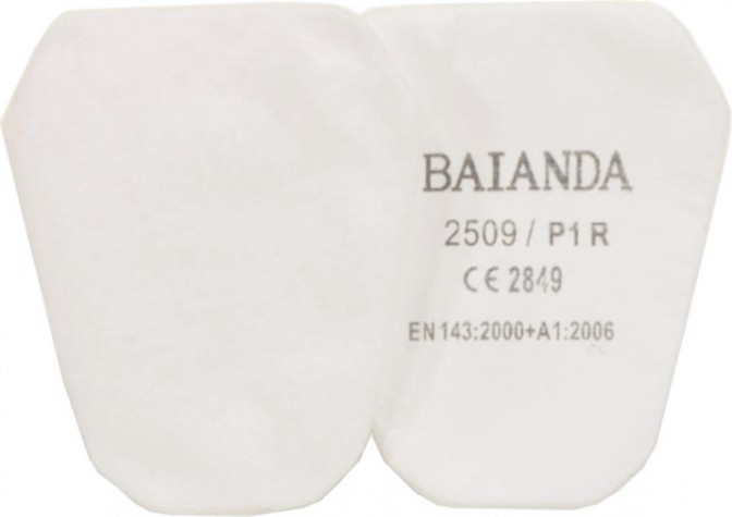 Фильтр для защиты от твердых и жидких частиц BAIANDA 2509 P1R, 10 шт