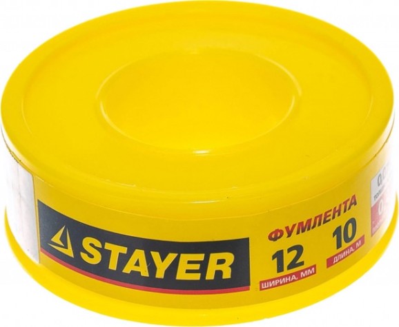 Фум лента STAYER MASTER плотность 0,40 г/см3, 0,075ммх12ммх10м [12360-12-040]