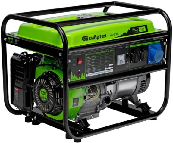 Генератор бензиновый СИБРТЕХ БС-6500 [94546]