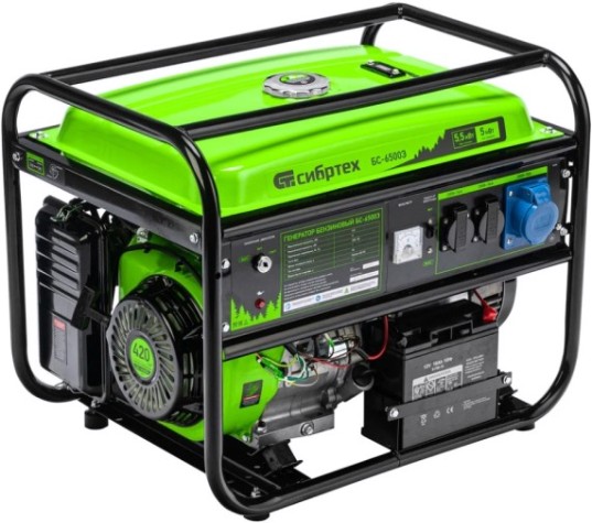 Генератор бензиновый СИБРТЕХ БС-6500Э [94548]
