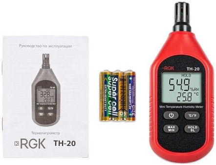 Измеритель скорости потока воздуха RGK TH-20 [778619]