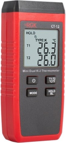 Измеритель температуры RGK CT-12+2шт TR-10S с поверкой контактный [779951]