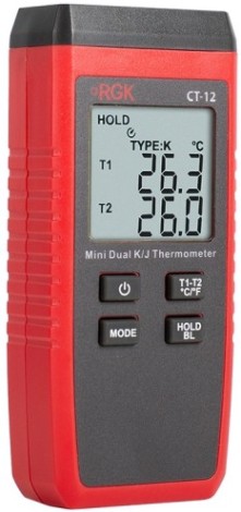Измеритель температуры RGK CT-12+2шт TR-10W с поверкой контактный [779944]