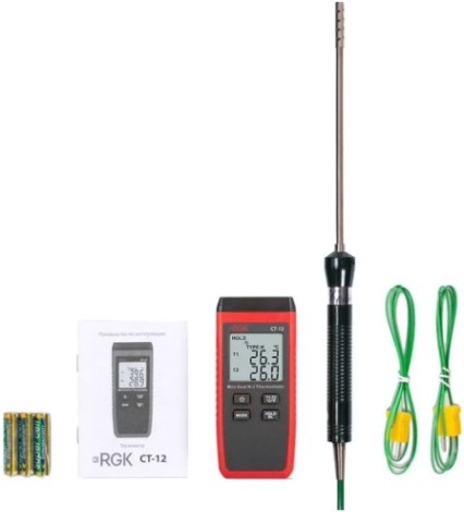 Измеритель температуры RGK CT-12+TR-10A с поверкой контактный [779876]