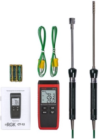 Измеритель температуры RGK CT-12+TR-10A+TR-10S контактный [779838]