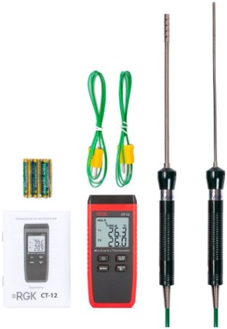 Измеритель температуры RGK CT-12+TR-10A+TR-10Wс поверкой контактный [779814]