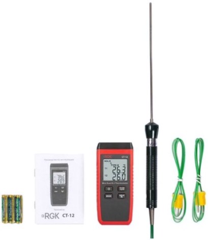 Измеритель температуры RGK CT-12+TR-10W с поверкой контактный [779883]