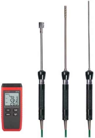 Измеритель температуры RGK CT-12 + TR10A + TR10S + TR10W контактный [779791]