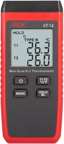 Измеритель температуры RGK CT-12 + TR10A + TR10S + TR10W с поверкой контактный [779784]