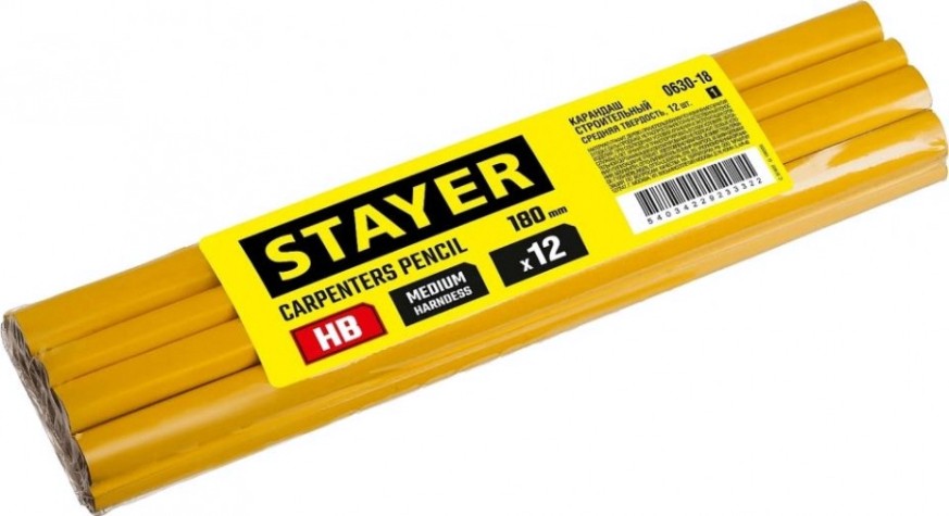 Карандаш малярный STAYER STAYER 180 180 мм строительный [0630-18_z01]