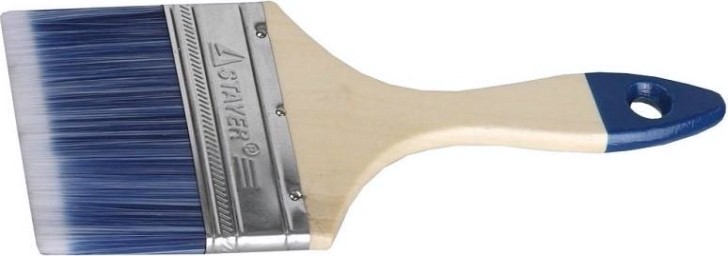 Кисть флейцевая STAYER AQUA-STANDARD плоская искусственная щетина, деревянная ручка, 10 [01032-100]