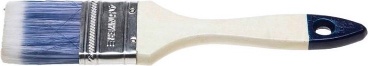 Кисть флейцевая STAYER AQUA-STANDARD плоская искусственная щетина, деревянная ручка, 25 [01032-025]
