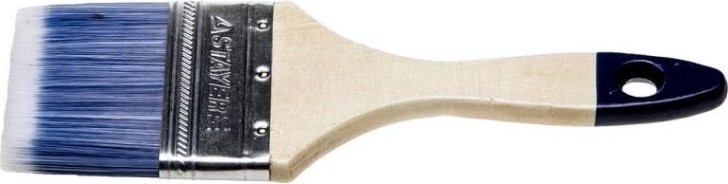 Кисть флейцевая STAYER AQUA-STANDARD плоская искусственная щетина, деревянная ручка, 75 [01032-075]