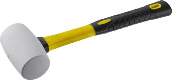 Киянка STAYER MASTER 450г белая резиновая с фиберглассовой рукояткой [20533-450]