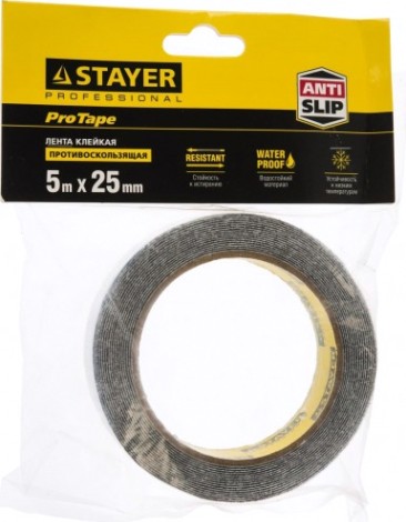 Клейкая противоскользящая лента STAYER PROFESSIONAL 25ммх5м [12270-25-05]