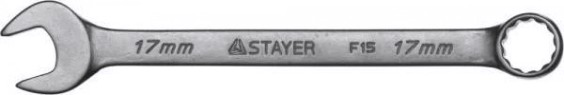 Ключ комбинированный STAYER 17 мм гаечный [27085-17]