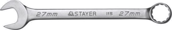Ключ комбинированный STAYER 27 мм гаечный [27085-27]