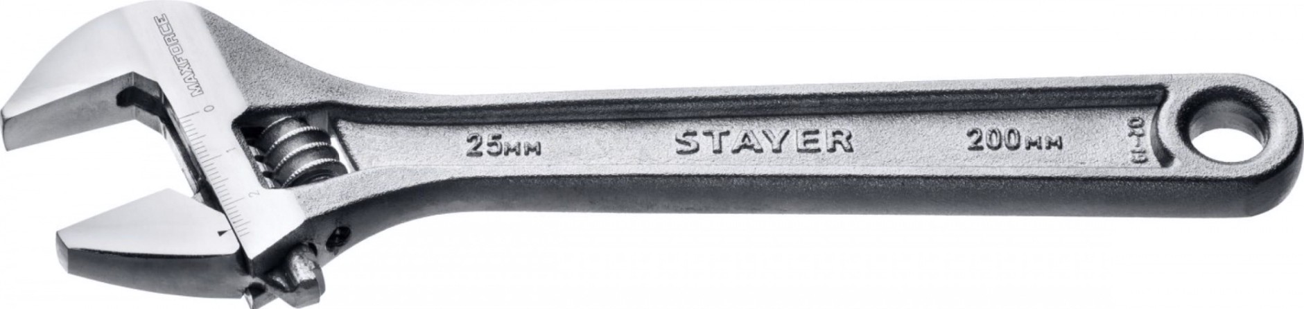 Ключ разводной STAYER MAX-Force 200 / 25 мм, [2725-20_z01]