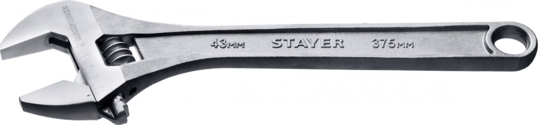 Ключ разводной STAYER MAX-Force 375 / 43 мм, [2725-37]