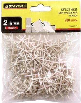 Крестики для плитки STAYER MASTER 2,5мм 200шт [3380-2,5]
