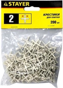 Крестики для плитки STAYER MASTER 2мм 200шт [3380-2]