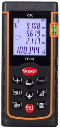 Лазерный дальномер RGK D100 [4610011870040]