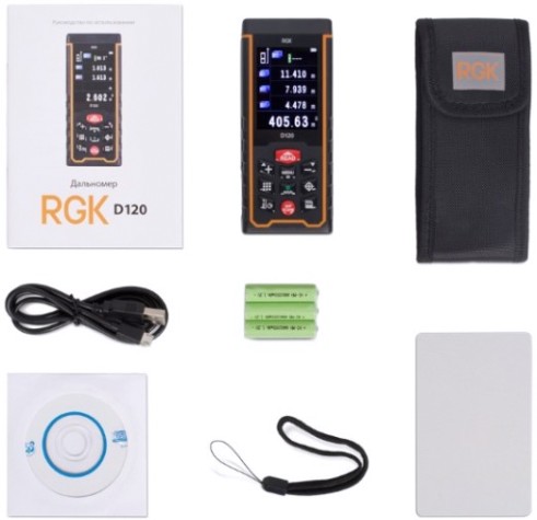 Лазерный дальномер RGK D120 С ПОВЕРКОЙ [755672]
