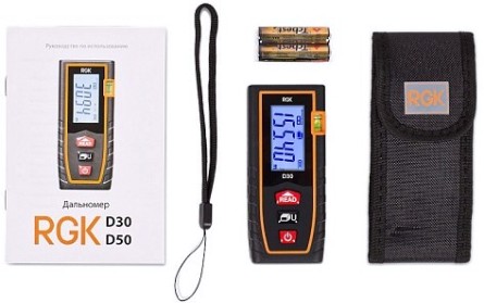 Лазерный дальномер RGK D30 С ПОВЕРКОЙ [755627]