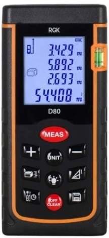 Лазерный дальномер RGK D80 С ПОВЕРКОЙ [755641]