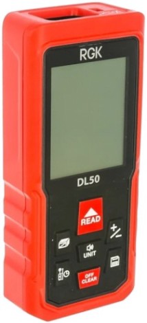 Лазерный дальномер RGK DL50 с угломером [4610011873904]