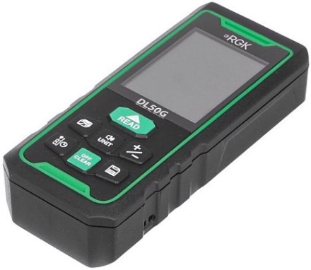 Лазерный дальномер RGK DL50G зеленый луч с угломером [778176]