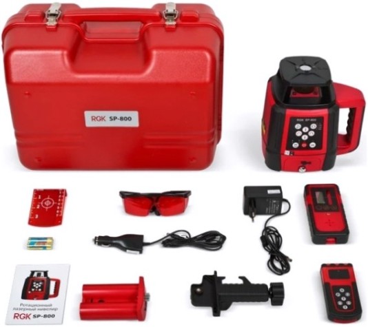 Лазерный уровень RGK SP 800 ротационный [4610011870521]