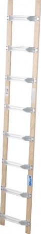 Лестница для крыши KRAUSE 8 ступеней 804204 алюминий-дерево [804204]