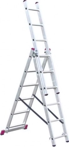 Лестница-стремянка трехсекционная KRAUSE CORDA 3х 6 [010360]