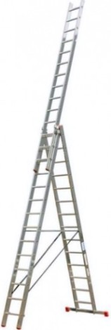 Лестница-стремянка трехсекционная KRAUSE MONTO TRIBILO Trigon 3х14 129727 [129727]