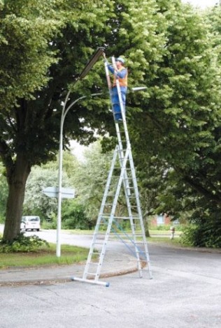 Лестница-стремянка трехсекционная KRAUSE STABILO 3х14 [133724]