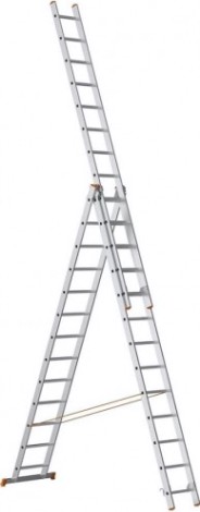 Лестница-стремянка трехсекционная Sarayli 3х13 PRO, усиленная [4313P]