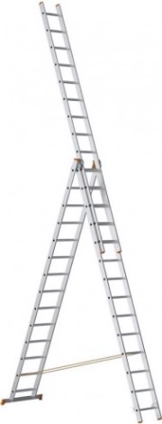 Лестница-стремянка трехсекционная Sarayli 3х14 PRO, усиленная [4314P]
