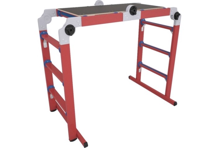 Лестница-трансформер стеклопластиковая Антиток ЛСПТД-1,0 П (подмость) [247370]