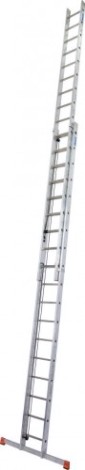 Лестница выдвижная двухсекционная KRAUSE MONTO ROBILO 2х18 с тросом [129871]