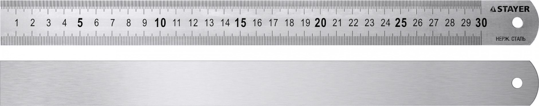Линейка STAYER PROFI нержавеющая, двухсторонняя гравированная шкала, 0, [3427-030_z01]