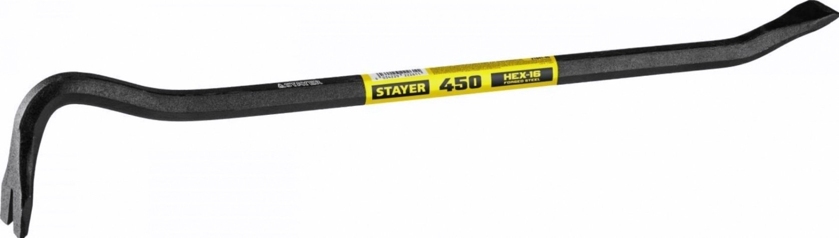 Лом-гвоздодер STAYER MASTER 450мм, 16 мм, шестиграннный, [21641-45]