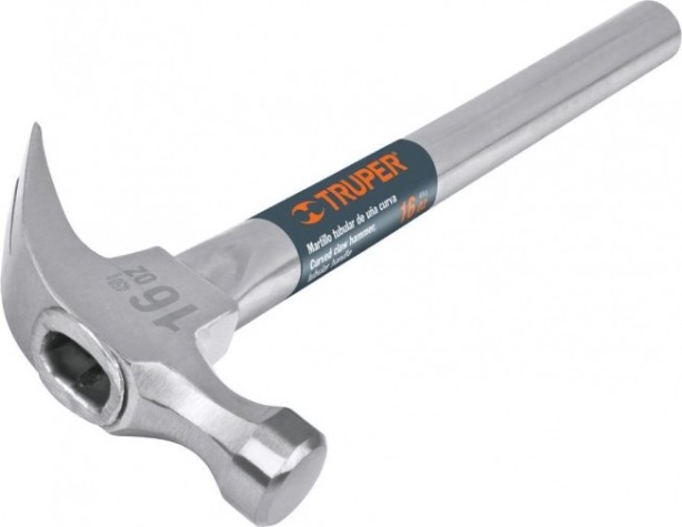 Молоток - гвоздодер TRUPER MT-16P металлическая ручка 450 гр 16701 [16701]