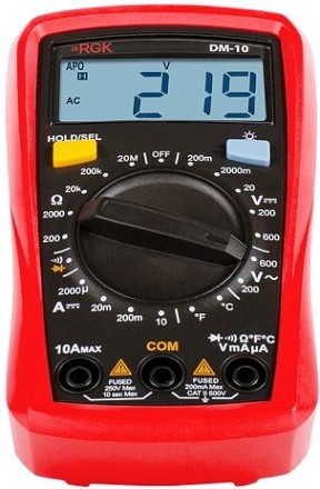 Мультиметр цифровой RGK DM-10 [776554]