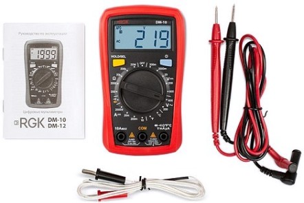 Мультиметр цифровой RGK DM-10 с поверкой [779623]
