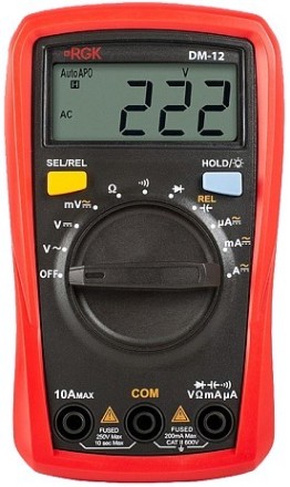 Мультиметр цифровой RGK DM-12 с поверкой [779630]