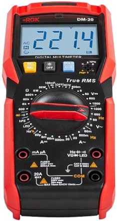 Мультиметр цифровой RGK DM-20 [776455]