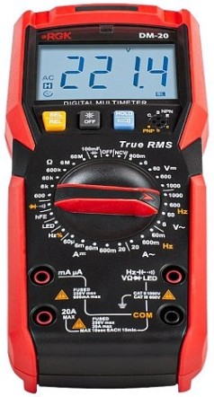 Мультиметр цифровой RGK DM-20 с поверкой [779647]